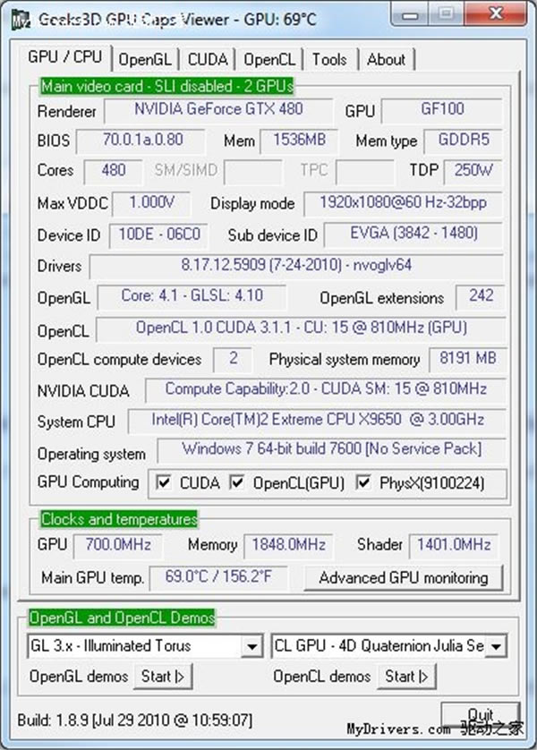 GPU Caps Viewer1.45.1.0