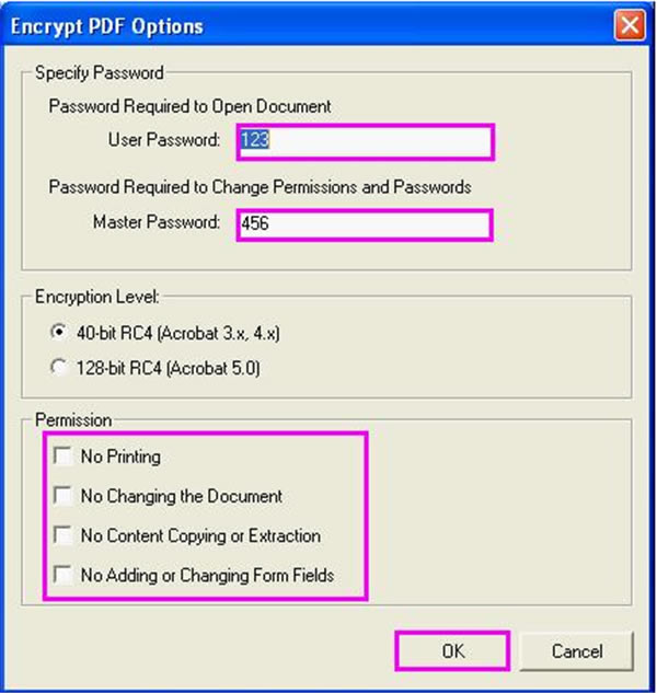 Encrypt PDF