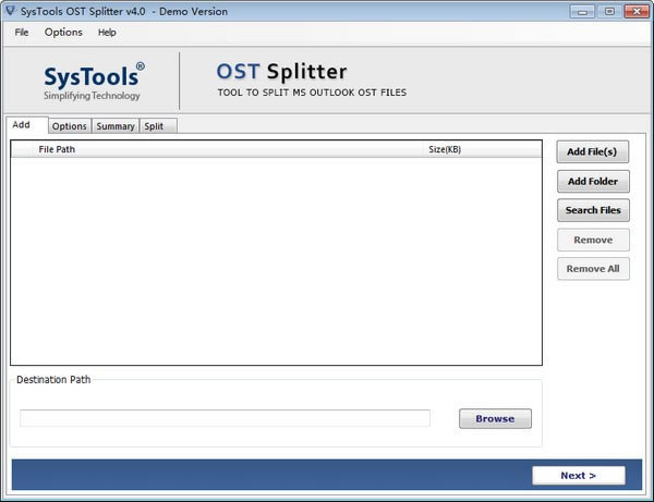 SysTools OST Splitter