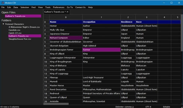 Modern CSV