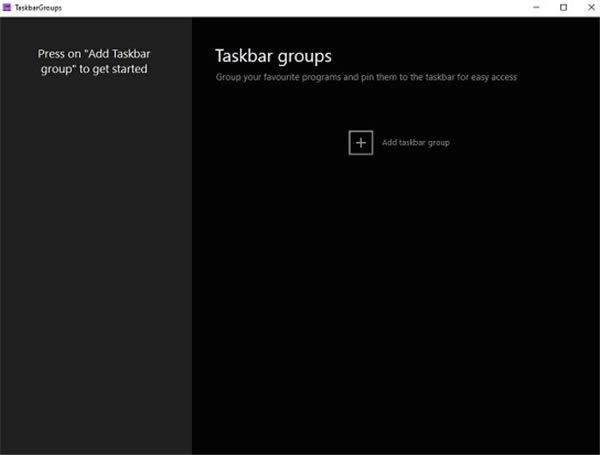 Taskbar Groups