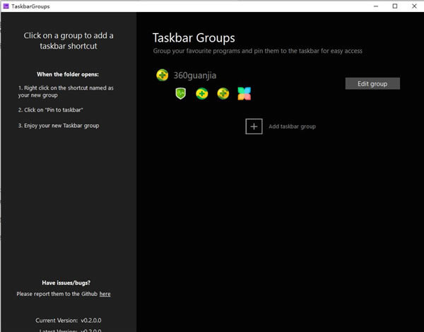 Taskbar Groups