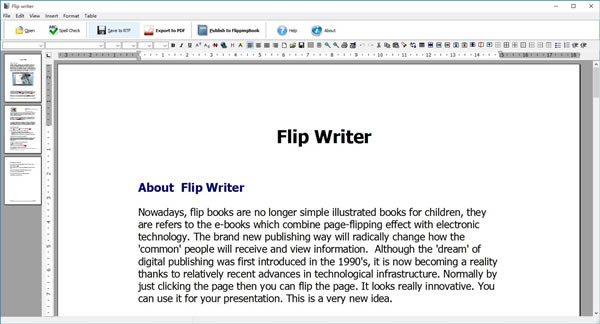 Flip Writer