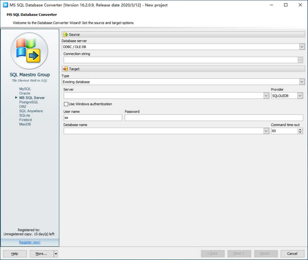 MS SQL Database ConverterX˹ٷ2024°GɫM(fi)db