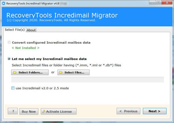 RecoveryTools IncrediMail MigratorX˹ٷ2024°GɫM(fi)db