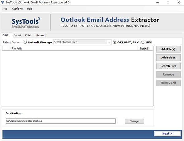 SysTools Outlook Email Address ExtractorԶ˹ٷ2024°ɫذװ