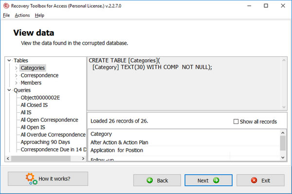 Recovery Toolbox for AccessX˹ٷ2024°GɫMdb