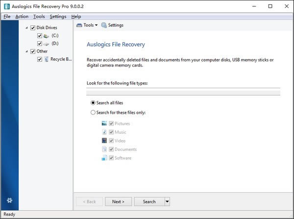 Auslogics File Recovery ProX˹ٷ2024°GɫM(fi)db