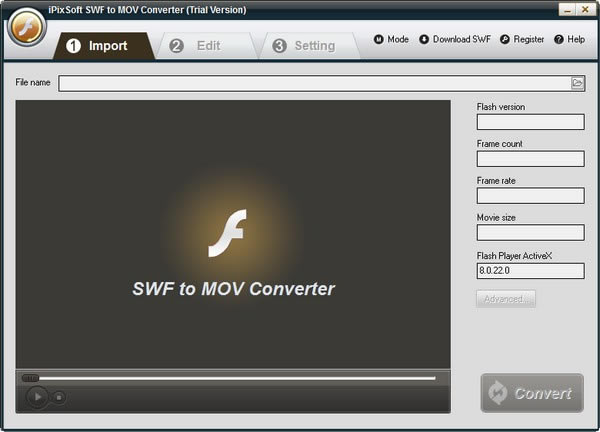 iPixSoft SWF to MOV ConverterԶ˹ٷ2024°ɫذװ