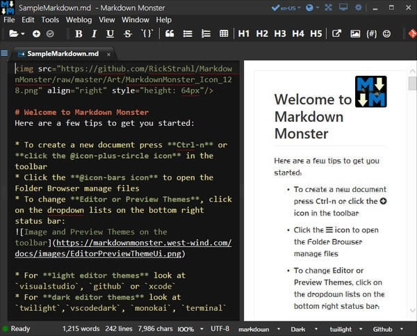 Markdown Monster°dMarkdown Monsterٷʽ v1.28.3.2 Xʽ