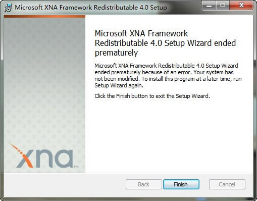 XNA؄e桿Microsoft XNA Frameworkd v4.0 ٷM(fi)