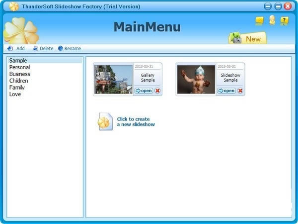 ThunderSoft Slideshow FactoryThunderSoft Slideshow Factory v5.4.0.0 ٷʽ