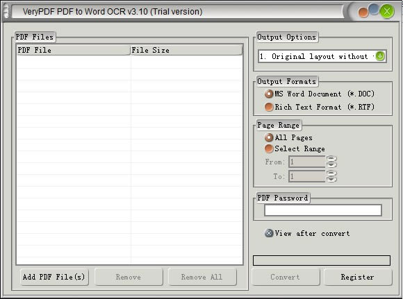 VeryPDF PDF to Word OCR ConverterءVeryPDF PDF to Word OCR Converter(PDFתWord) v3.10 ٷʽ