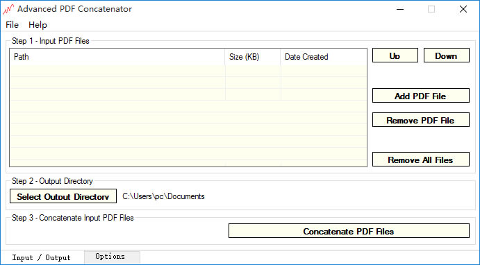 Advanced PDF ConcatenatorءAdvanced PDF Concatenator(PDFϲ) v1.11 Ѱ