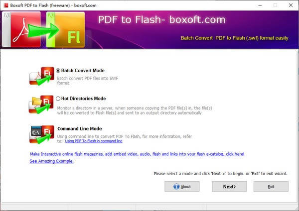 Boxoft PDF to FlashءBoxoft PDF to Flash(PDFתFLASH) v1.0 ٷʽ