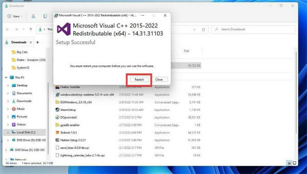 Visual C++ RedistributableءVisual C++ Redistributableٷ v2022.9 İ