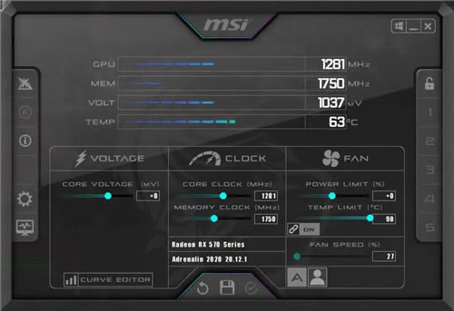 ΢СɻƵ΢СɻƵ(MSI Afterburner) v4.6.4 ٷʽİ