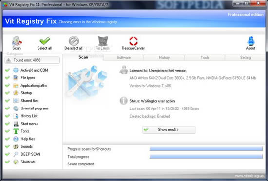 Vit Registry FixѰءVit Registry Fix(ע޸) v14.3.0 Ѱ