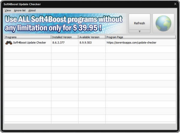 Soft4Boost Update CheckerءSoft4Boost Update Checker(Ӧó) v7.6.9.805 ٷʽ