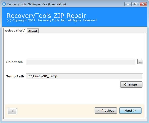 RecoveryTools ZIP RepairѰءRecoveryTools ZIP Repair(ѹļ޸) v5.2 ٷʽ