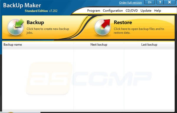 BackUp Maker Standard EditionѰءBackUp Maker Standard Edition(ݱݹ) V7.502 ر