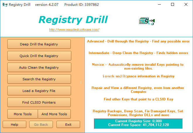 Registry DrillءRegistry Drill(עά) v4.3.0.2 ٷʽ