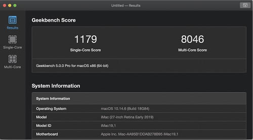 GeekbenchرءGeekbench5İ v5.2.3 ر-վ