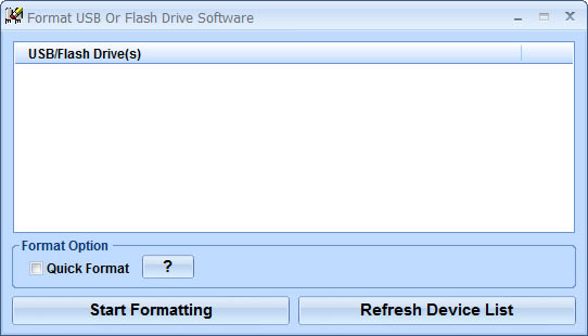 Format USB Or Flash Drive SoftwareرءFormat USB Or Flash Drive Software v7.0 ٷʽ