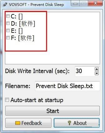 Prevent Disk Sleep