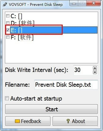 Prevent Disk Sleep