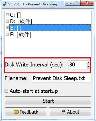 Prevent Disk Sleep