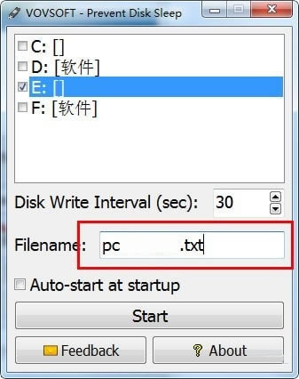 Prevent Disk Sleep