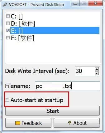 Prevent Disk Sleep