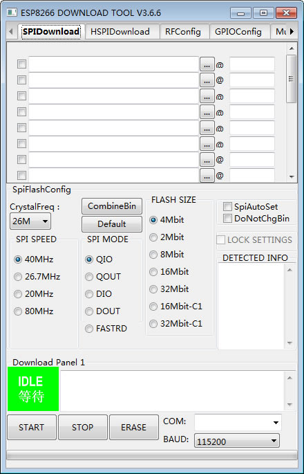 Flash Download ToolsرءFlash Download Tools(ESP32ģ¼) v3.6.6 ٷʽ