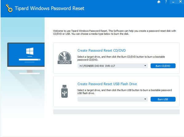 windowsءTipard Windows Password Reset() v1.0.10ٷʽ