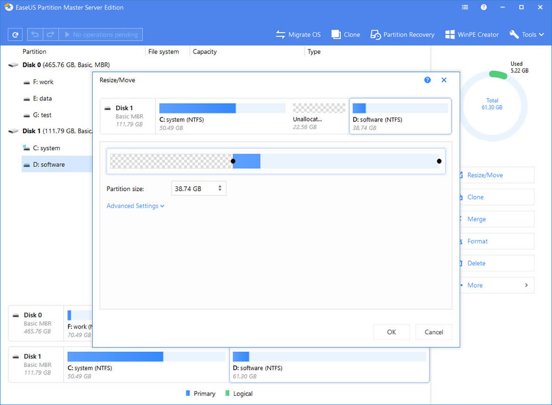 Easeus Partition MasterءEaseus Partition Master v10.0 ر