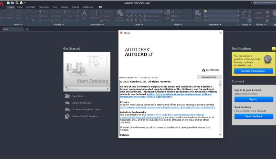 AutoCAD LT؄edAutoCAD LT 2021؄e GɫM