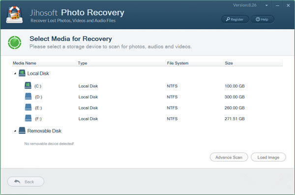 Jihosoft Photo RecoveryѰءJihosoft Photo Recovery(๦Ƭָ) V8.26 ٷʽ