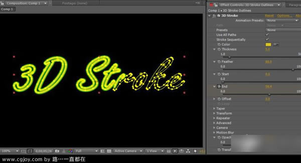 3DStrokeر桿Trapcode 3DStroke v2.6.7 ע-վ