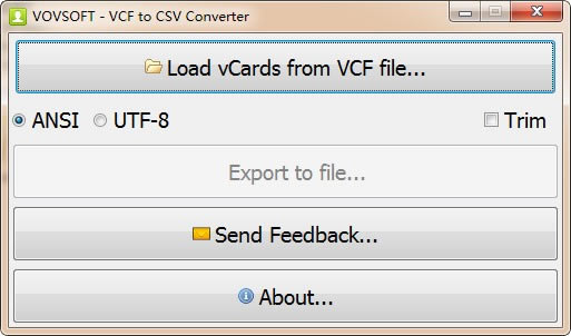 VovSoft VCF to CSV ConverterٷʽءVovSoft VCF to CSV Converter(VCFתCSV) v3.0 ٷʽ