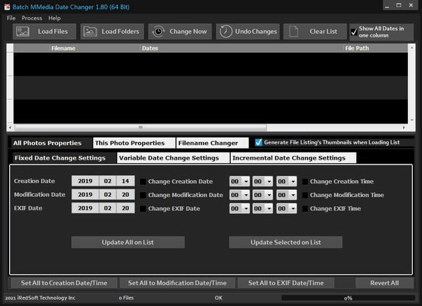 Batch MMedia Date ChangerءBatch MMedia Date Changer(ýļת) v1.80 ٷʽ