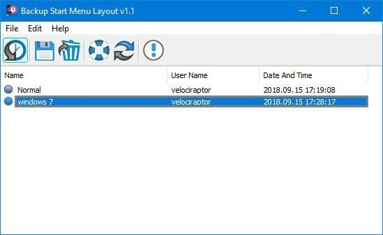 Backup Start Menu Layoutͼ
