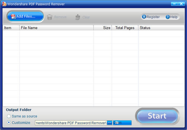 Wondershare PDF Password RemoverءWondershare PDF Password Removerİ v1.5.3 ر