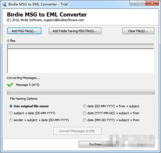 Birdie MSG to EML ConverterءBirdie MSG to EML Converter(MSGEMLת) V2.5.0.0 ٷʽ