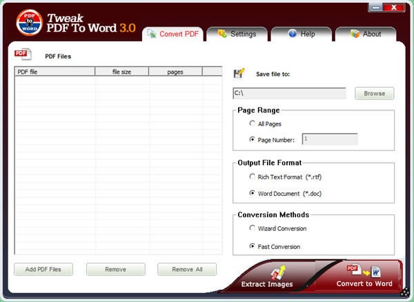 Tweak PDF To WordѰءTweak PDF To Word(PDFתWord) v3.0 ٷʽ