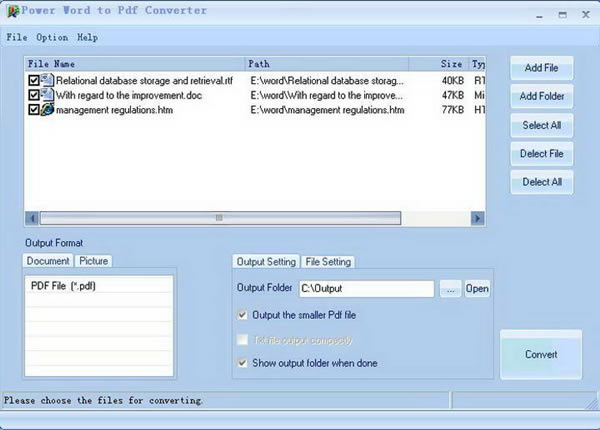 Power Word to Pdf ConverterرءPower Word to Pdf Converter(WordתPDF) V5.8 ٷʽ