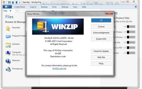 WinZipٷءWinZipİ v20.0 עر