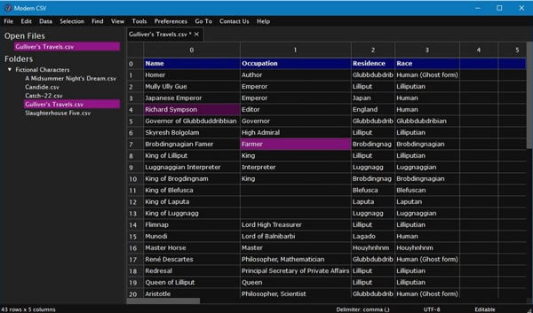 Modern CSVرءModern CSV(CSVļ༭) v1.1 ٷʽ