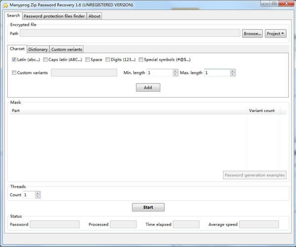 Manyprog Zip Password recoverٷʽءManyprog Zip Password recover(ָ) v1.6 ٷʽ