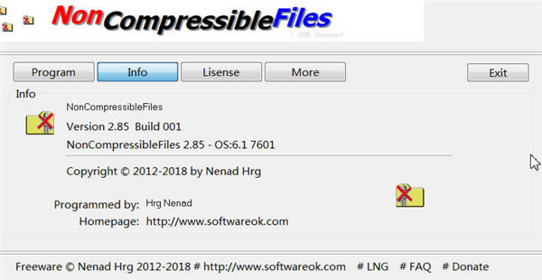 NonCompressibleFilesɫءNonCompressibleFiles(ѹļ) v3.41 Ѱ